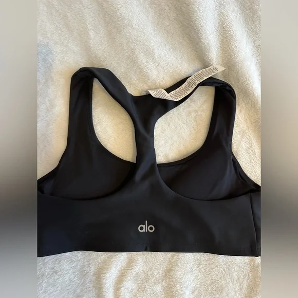 Alo yoga airlift advantage racerback bra black NWT Small S - Picture 4 of 5